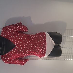 Abercrombie & Fitch polka-dot bodysuit/blouse
